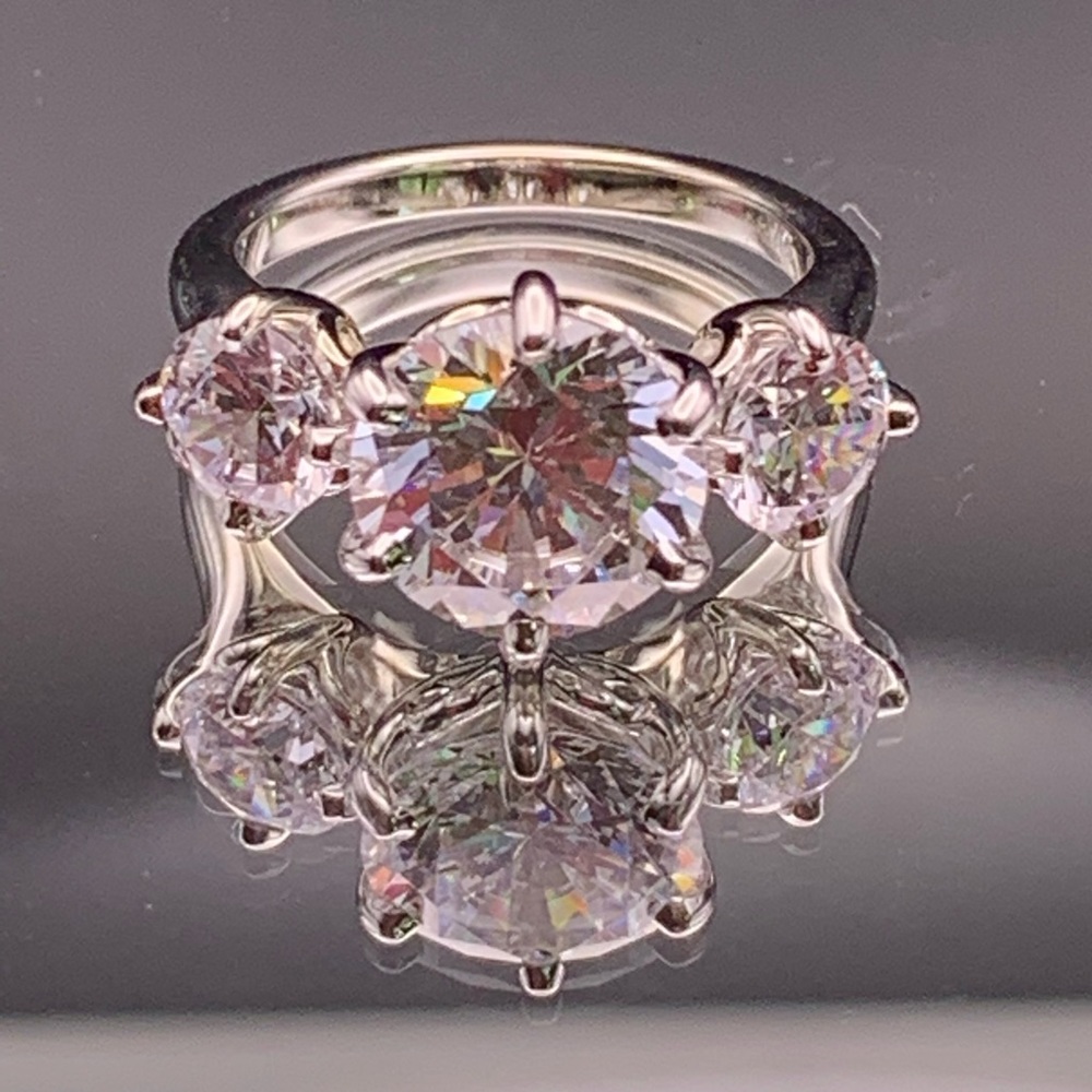 14k White Gold Engagement Ring